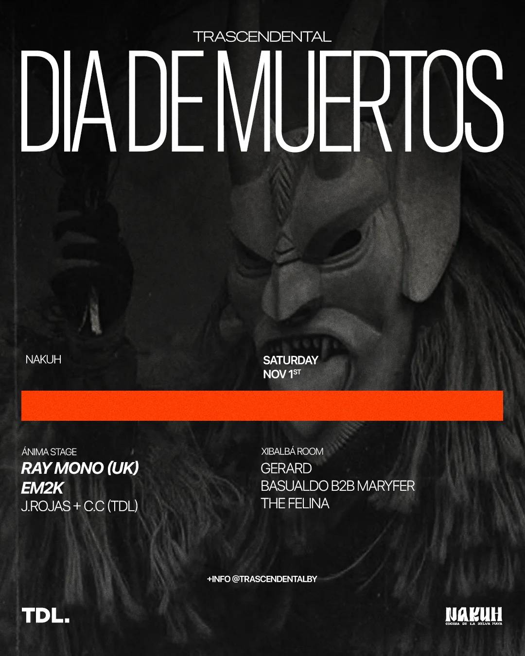 Flyer de TDL: Dia de Muertos