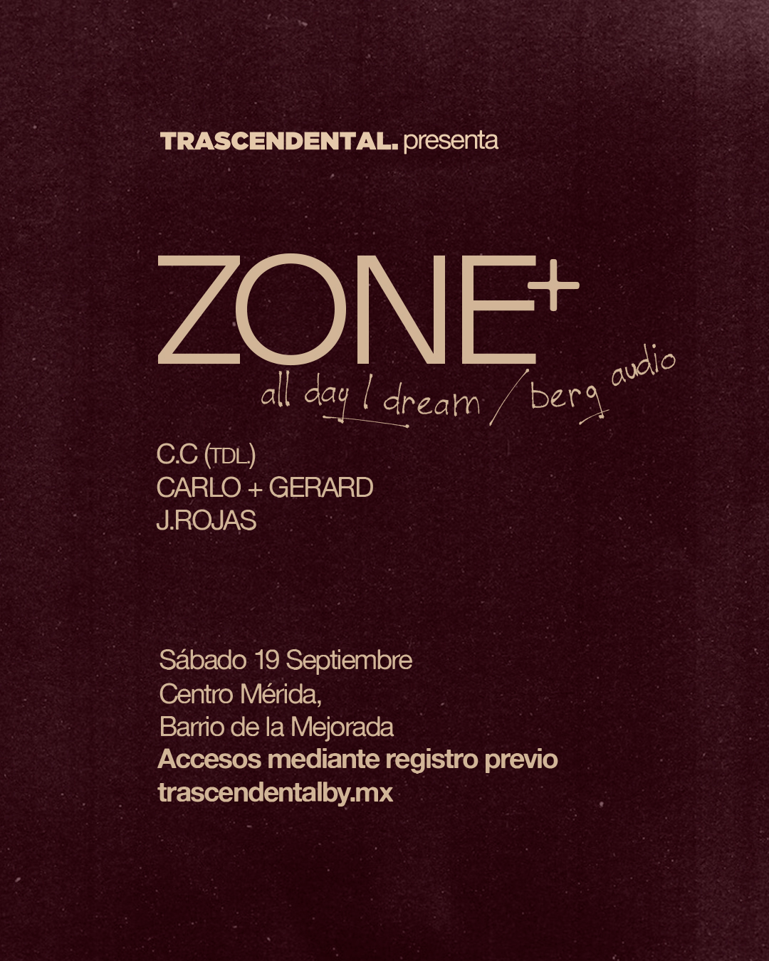 Cartel de Zone+ · Bar Latino